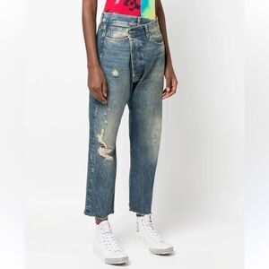 R13 Cross Over Jeans Dirty Kelly Distressed